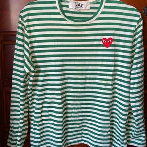 CDG Play Striped Longsleeve